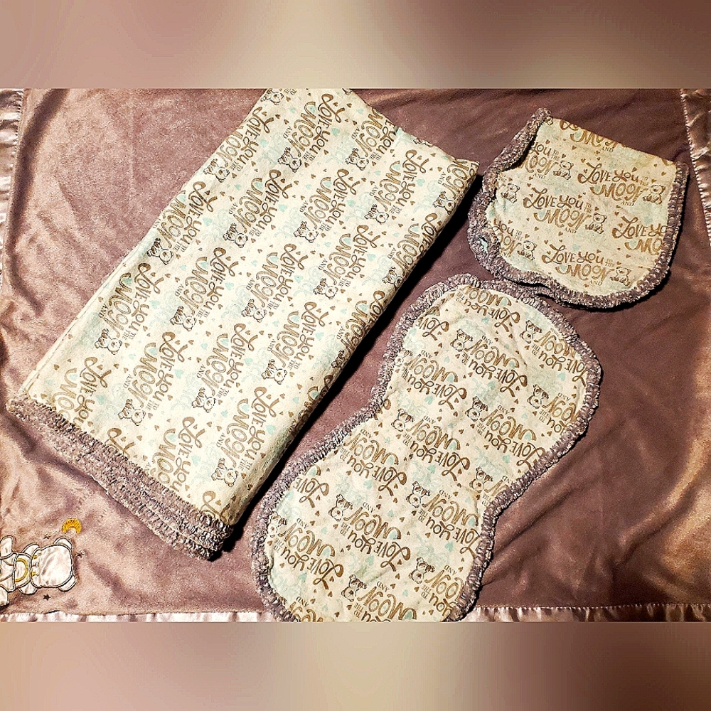 Homemade Blanket and Bibs